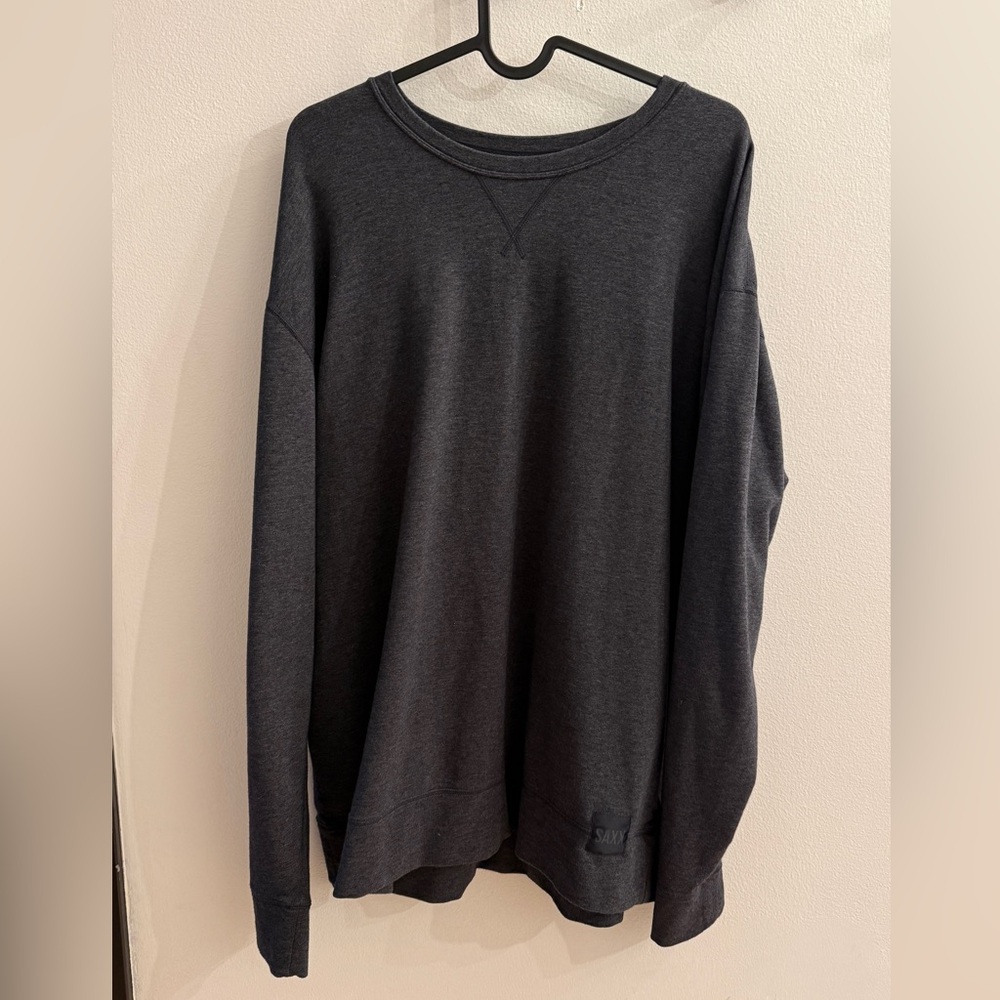 Saxx Charcoal Long Sleeve Sweatshirt